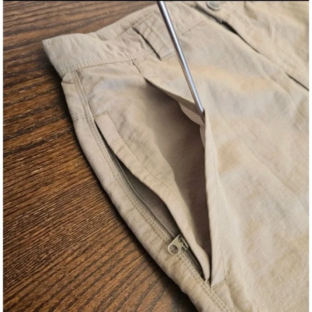 VTG The North Face Horizon Hiking Shorts Men's‎ 32 Tan Canvas Quick Dry S07 AH6L